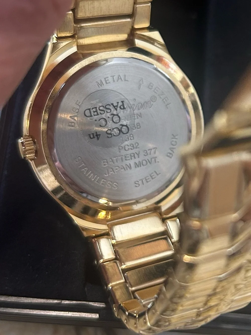 Precision by Gruen Gold-Tone Men’s Watch